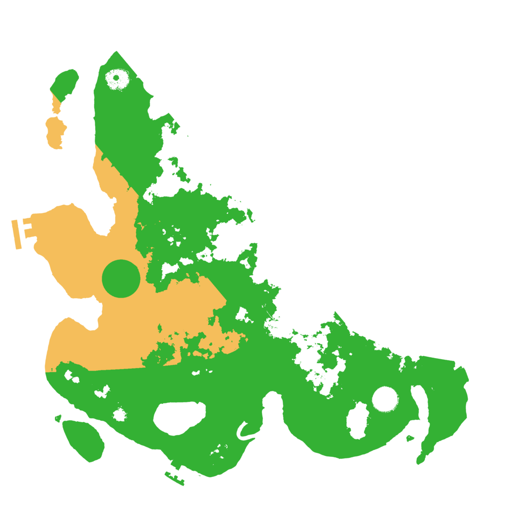 Biome Rust Map: Procedural Map, Size: 3500, Seed: 31415928