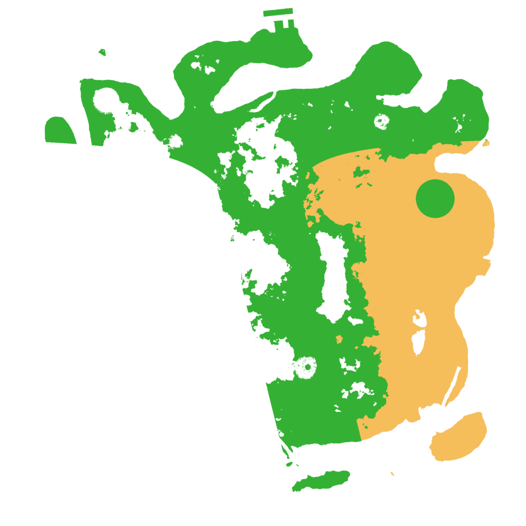 Biome Rust Map: Procedural Map, Size: 3600, Seed: 539487177