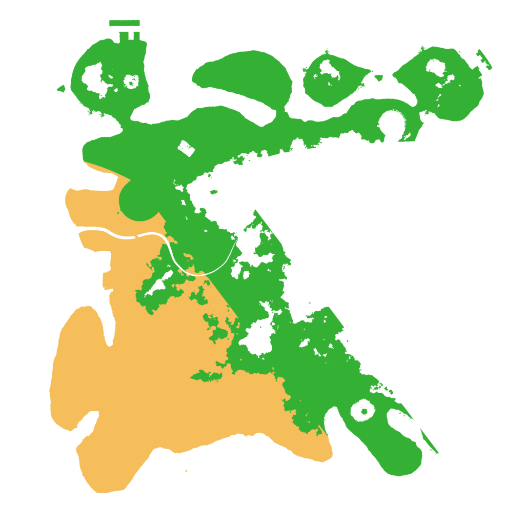 Biome Rust Map: Procedural Map, Size: 3500, Seed: 1006505101