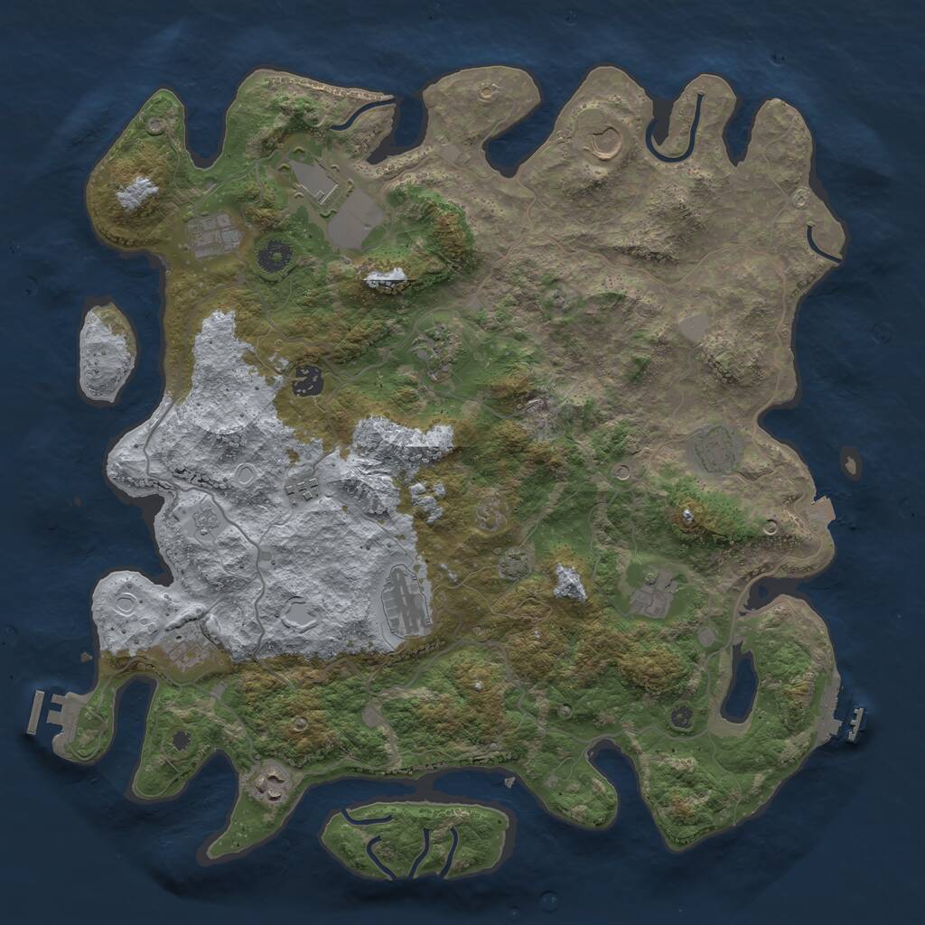 Rust Map: Procedural Map, Size: 4222, Seed: 26092024, 19 Monuments
