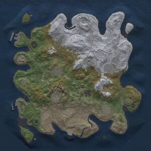 Thumbnail Rust Map: Procedural Map, Size: 3500, Seed: 266077880, 14 Monuments