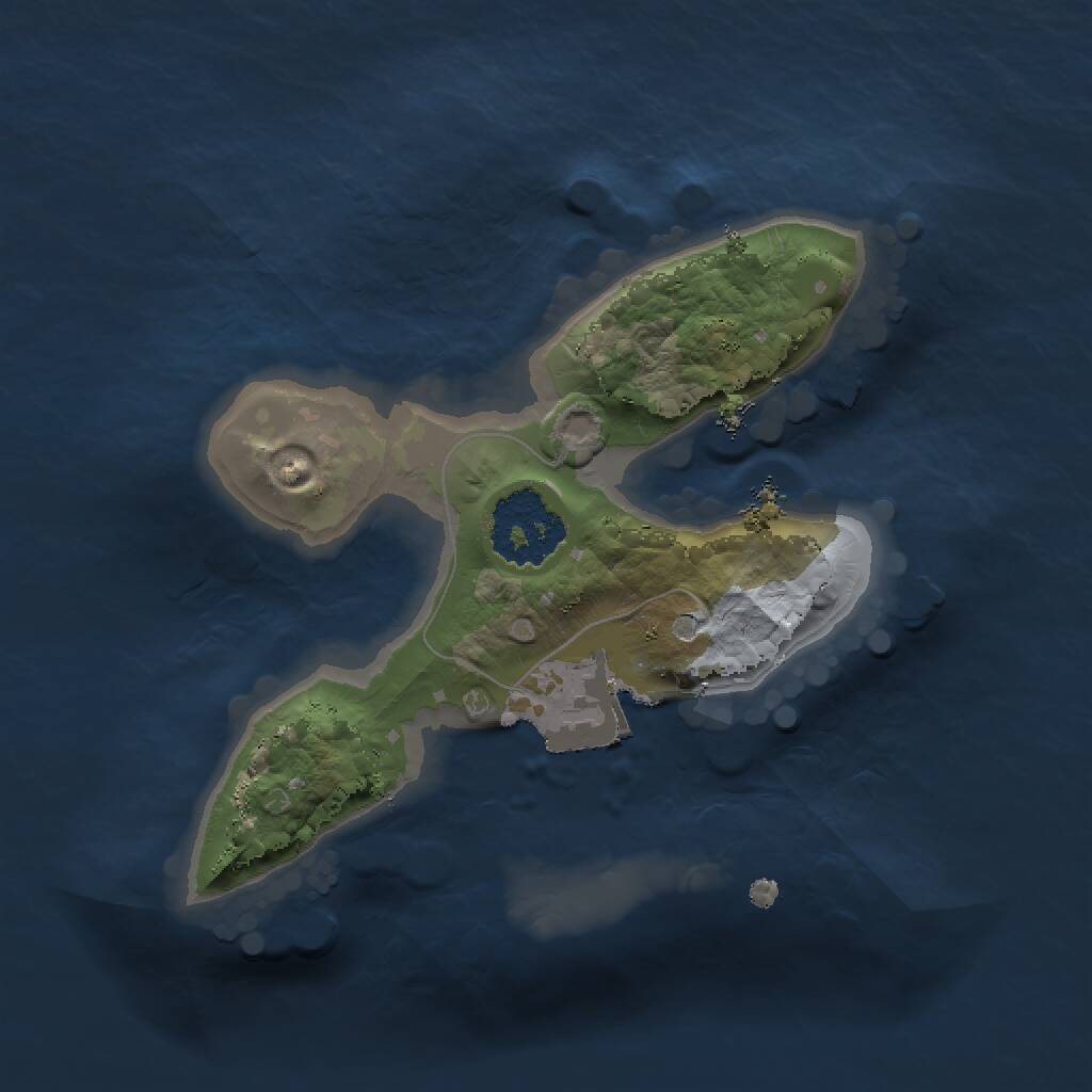 Rust Map: Procedural Map, Size: 1500, Seed: 1213688350, 1 Monuments