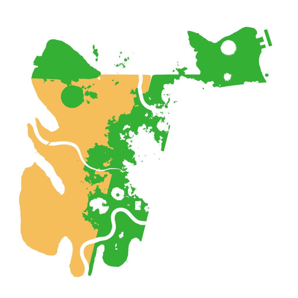 Biome Rust Map: Procedural Map, Size: 3500, Seed: 927522873