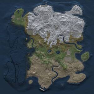Thumbnail Rust Map: Procedural Map, Size: 3800, Seed: 62947461, 13 Monuments