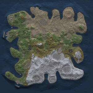 Thumbnail Rust Map: Procedural Map, Size: 3500, Seed: 1257159174, 16 Monuments