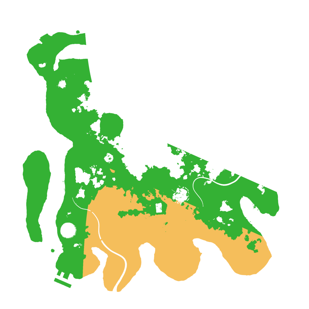 Biome Rust Map: Procedural Map, Size: 3500, Seed: 507265306