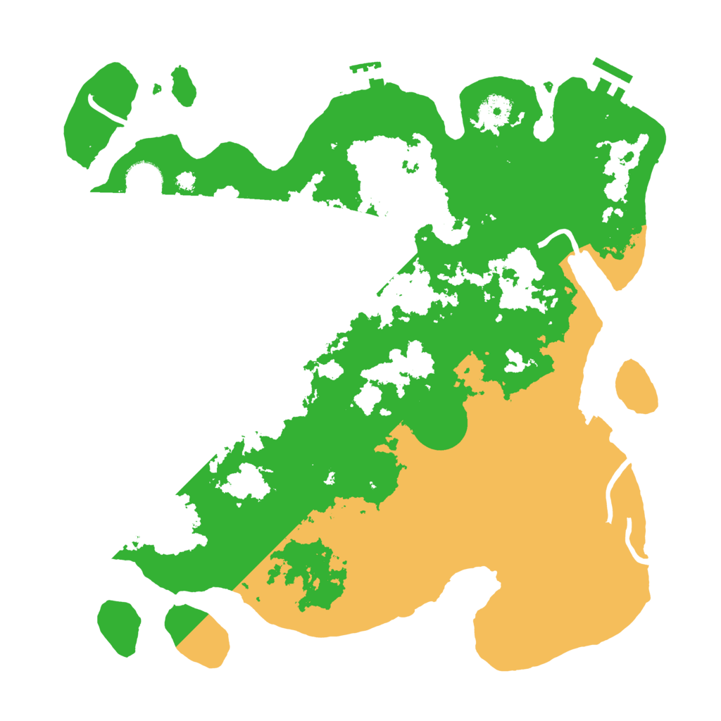 Biome Rust Map: Procedural Map, Size: 3500, Seed: 817240777