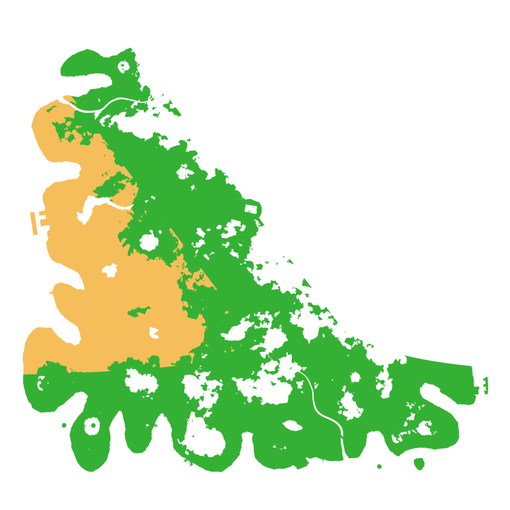 Biome Rust Map: Procedural Map, Size: 4500, Seed: 7483