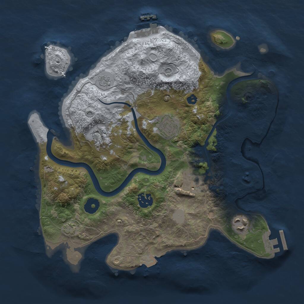 Rust Map: Procedural Map, Size: 3000, Seed: 1431756130, 11 Monuments