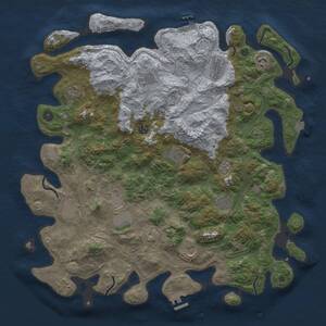 Thumbnail Rust Map: Procedural Map, Size: 4500, Seed: 1999215902, 17 Monuments