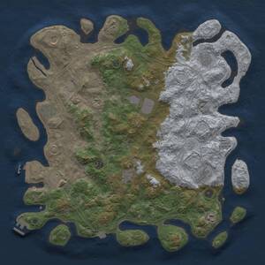 Thumbnail Rust Map: Procedural Map, Size: 4500, Seed: 481688253, 17 Monuments