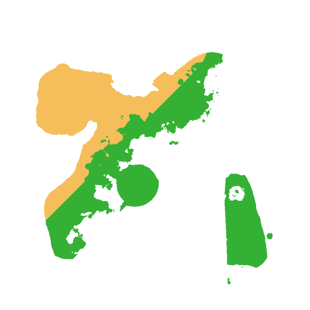 Biome Rust Map: Procedural Map, Size: 2000, Seed: 587645632