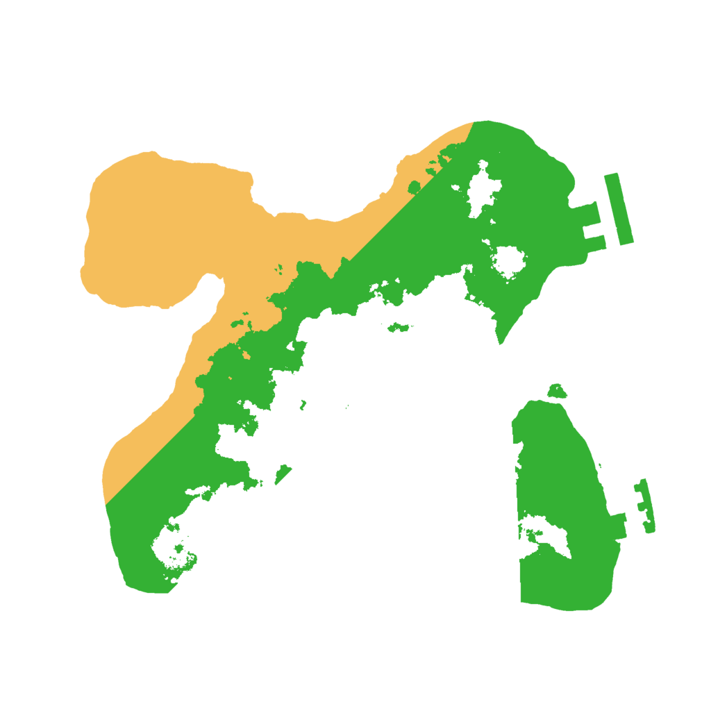 Biome Rust Map: Procedural Map, Size: 2000, Seed: 587645632