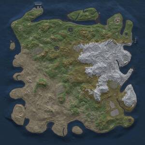 Thumbnail Rust Map: Procedural Map, Size: 4500, Seed: 856915297, 17 Monuments