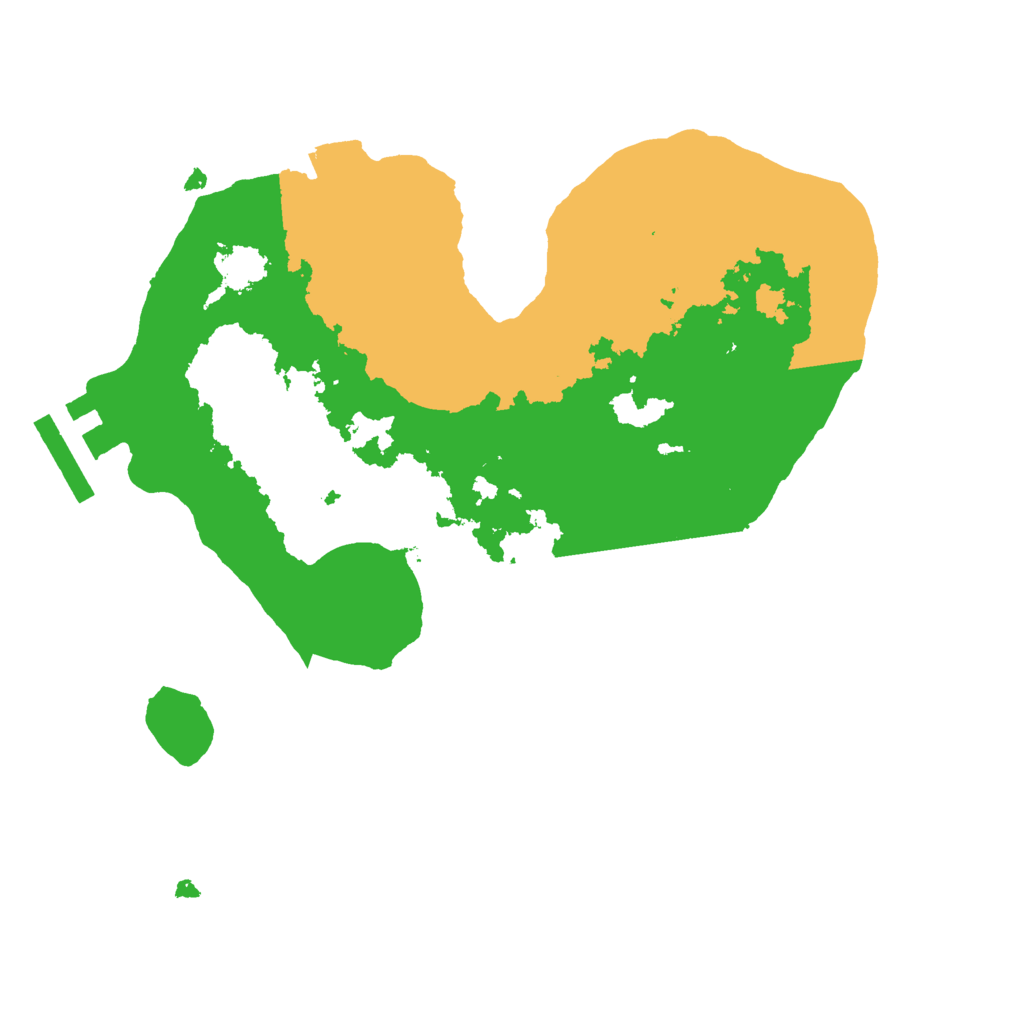 Biome Rust Map: Procedural Map, Size: 2222, Seed: 50000