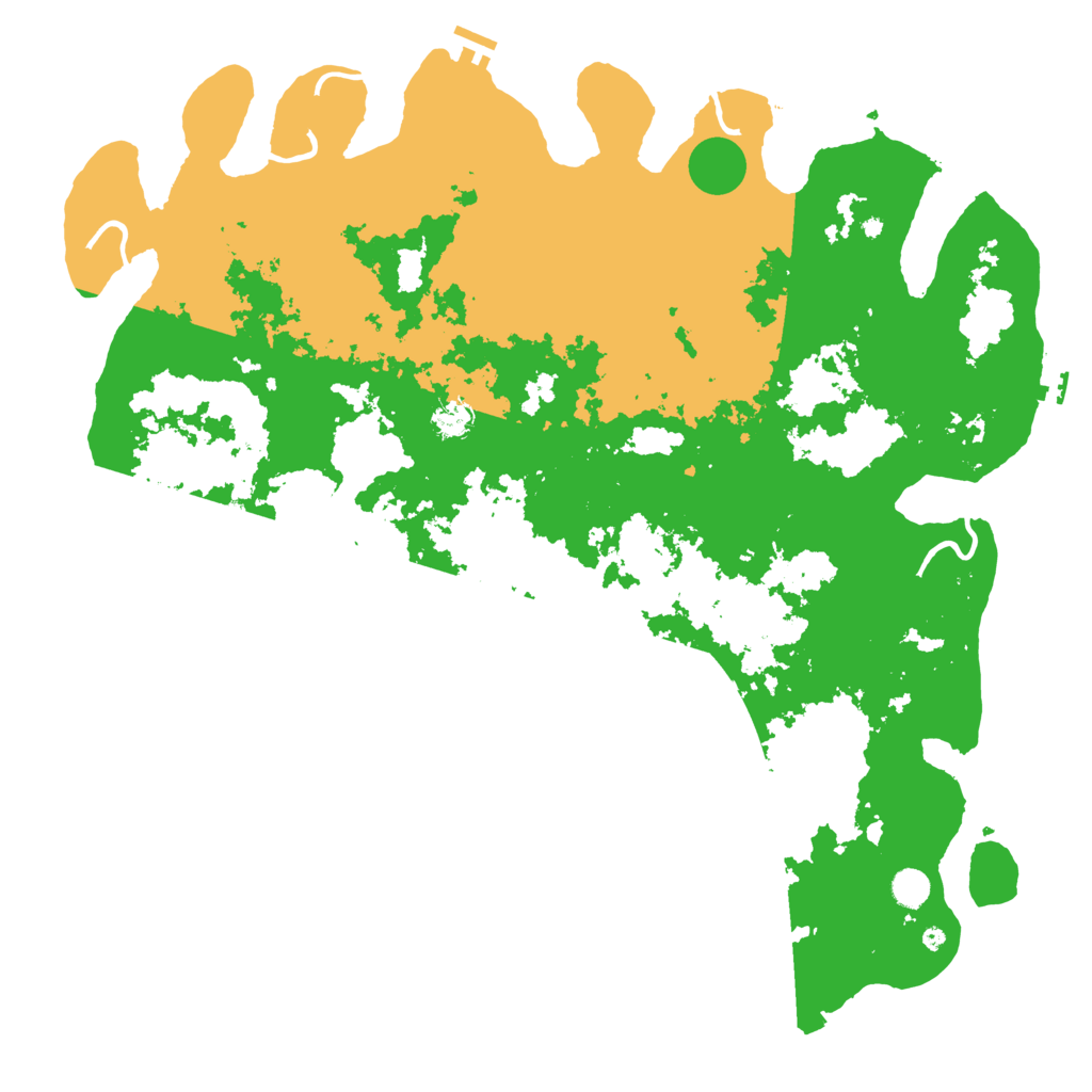 Biome Rust Map: Procedural Map, Size: 5000, Seed: 314159265