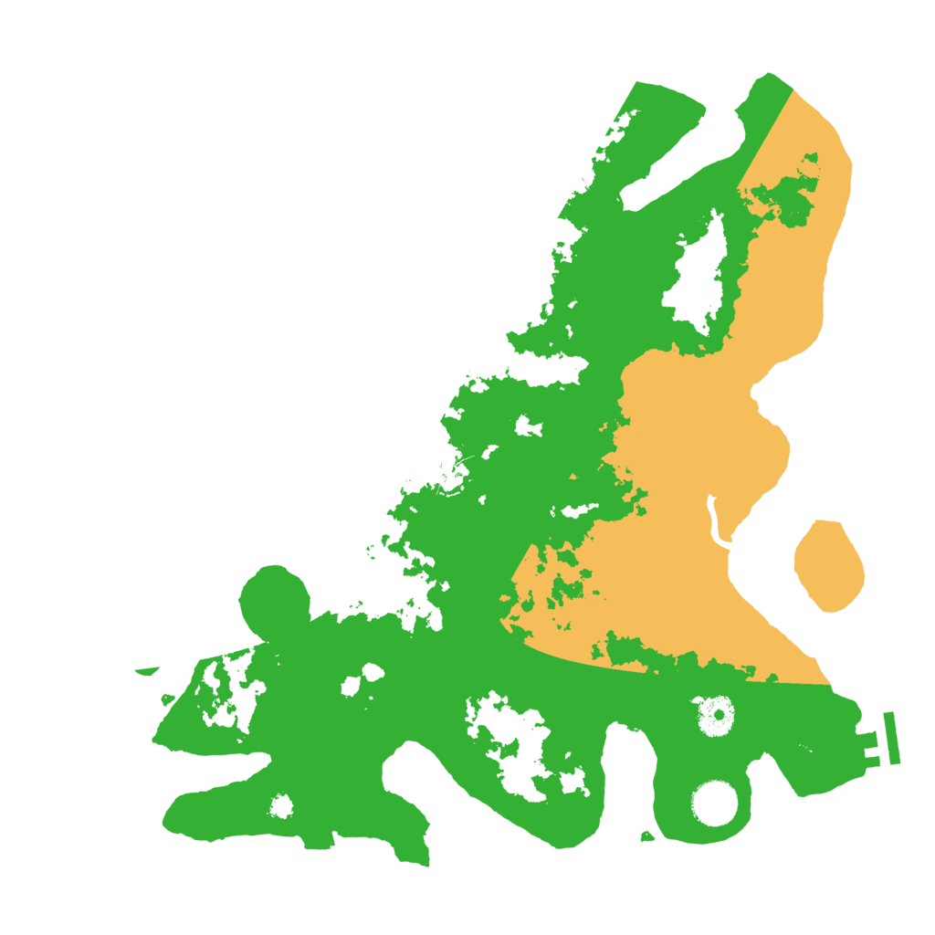Biome Rust Map: Procedural Map, Size: 3600, Seed: 990309