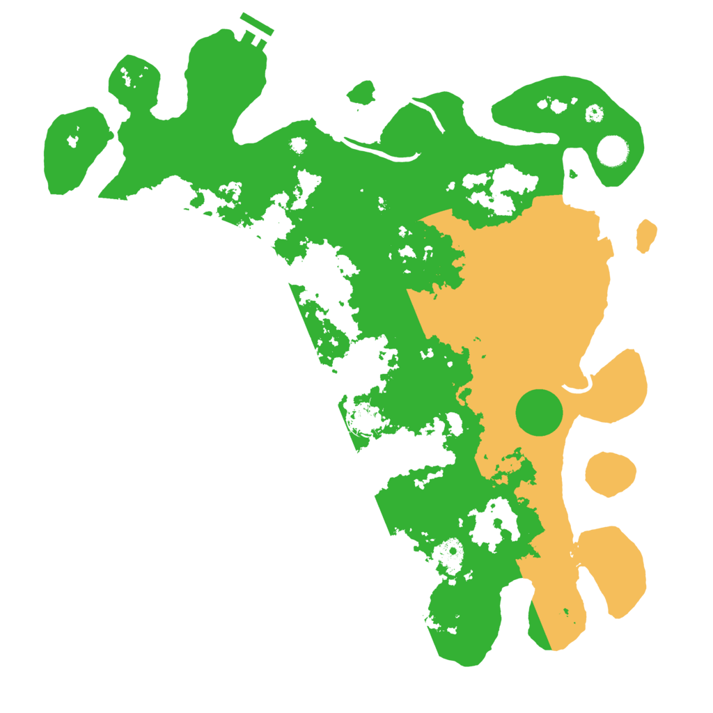 Biome Rust Map: Procedural Map, Size: 4000, Seed: 1234556