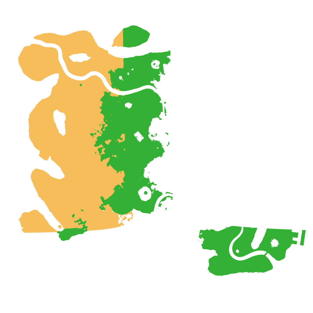 Biome Rust Map: Procedural Map, Size: 3500, Seed: 1991646