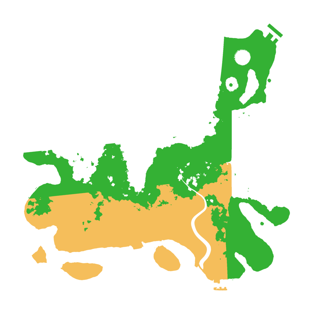 Biome Rust Map: Procedural Map, Size: 3500, Seed: 628767515