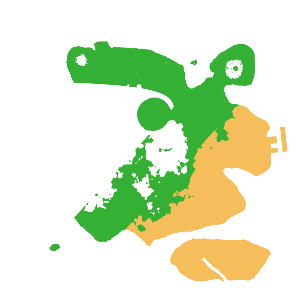 Biome Rust Map: Procedural Map, Size: 2500, Seed: 1869576