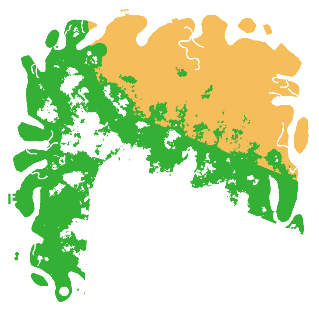 Biome Rust Map: Procedural Map, Size: 6000, Seed: 408974