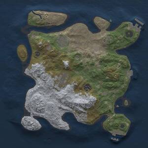 Thumbnail Rust Map: Procedural Map, Size: 3000, Seed: 997584502, 9 Monuments