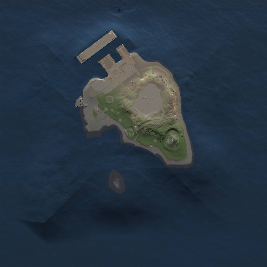 Rust Map: Procedural Map, Size: 1200, Seed: 460671186, 2 Monuments