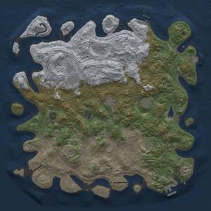 Thumbnail Rust Map: Procedural Map, Size: 4500, Seed: 645369634, 16 Monuments