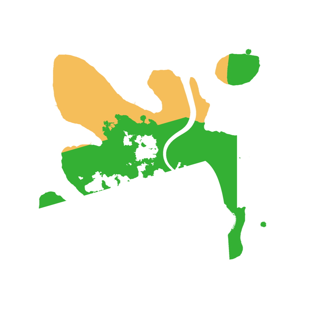 Biome Rust Map: Procedural Map, Size: 2250, Seed: 299545504