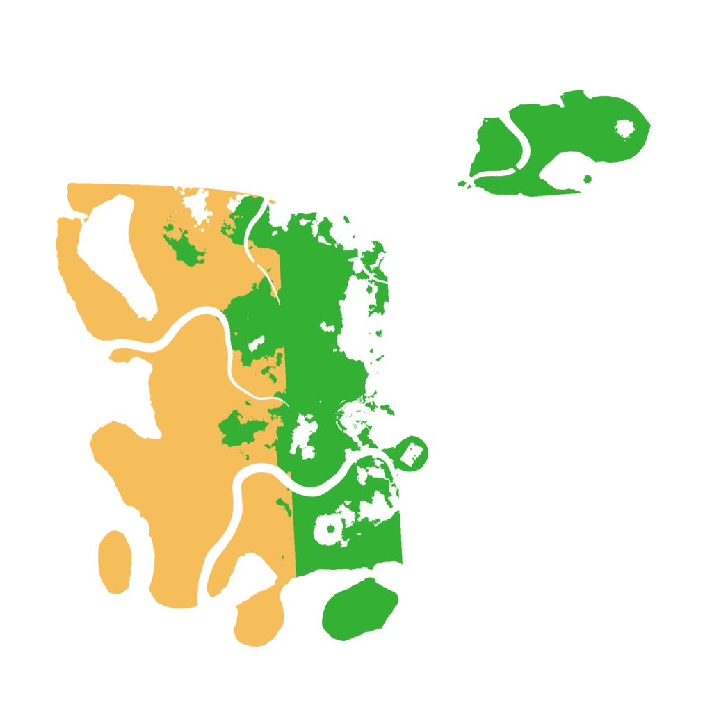Biome Rust Map: Procedural Map, Size: 3500, Seed: 729582835