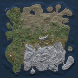 Thumbnail Rust Map: Procedural Map, Size: 4520, Seed: 50000, 17 Monuments