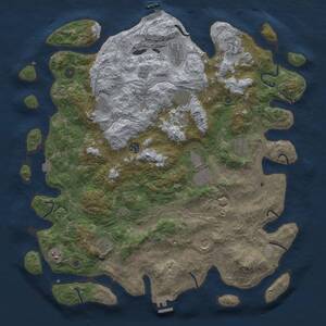 Thumbnail Rust Map: Procedural Map, Size: 4500, Seed: 1788466411, 17 Monuments