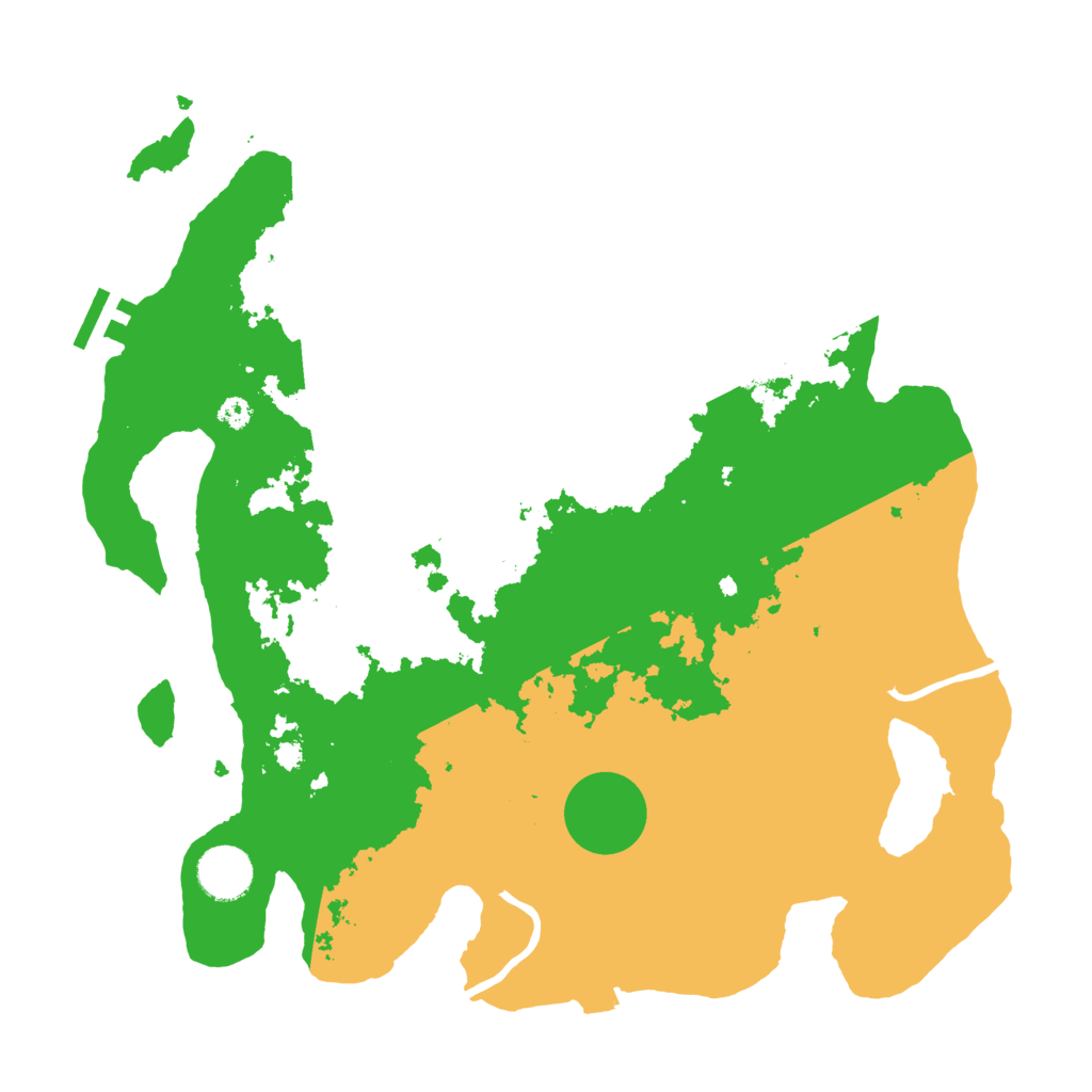 Biome Rust Map: Procedural Map, Size: 3500, Seed: 5801293