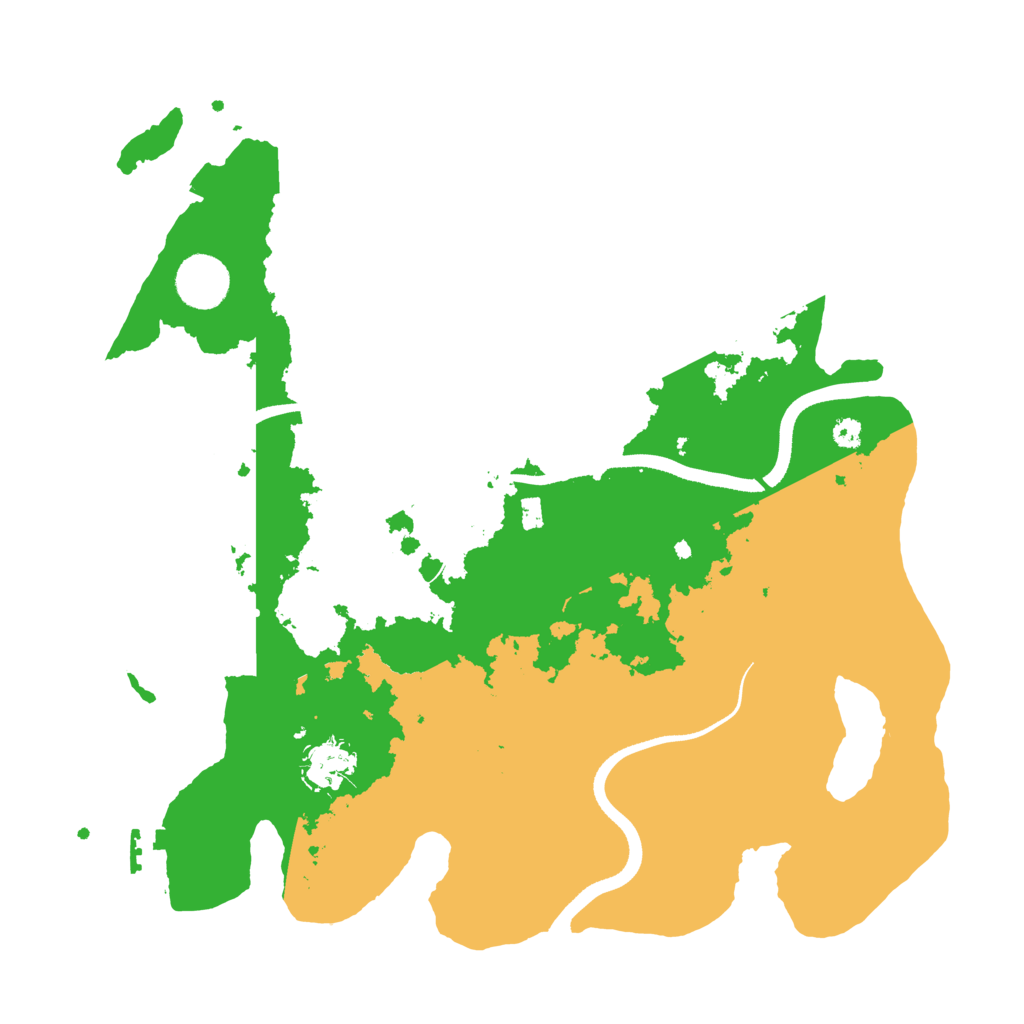 Biome Rust Map: Procedural Map, Size: 3500, Seed: 5801293