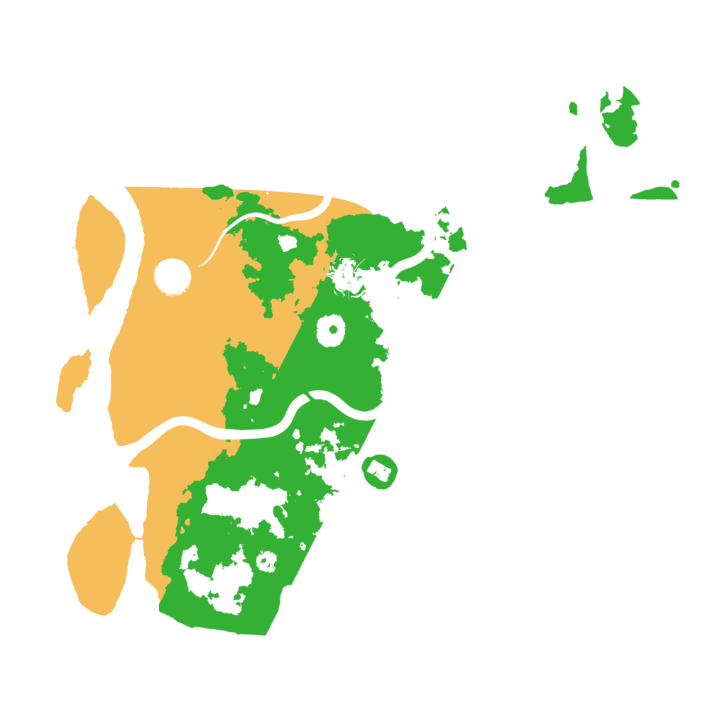 Biome Rust Map: Procedural Map, Size: 3500, Seed: 832203422
