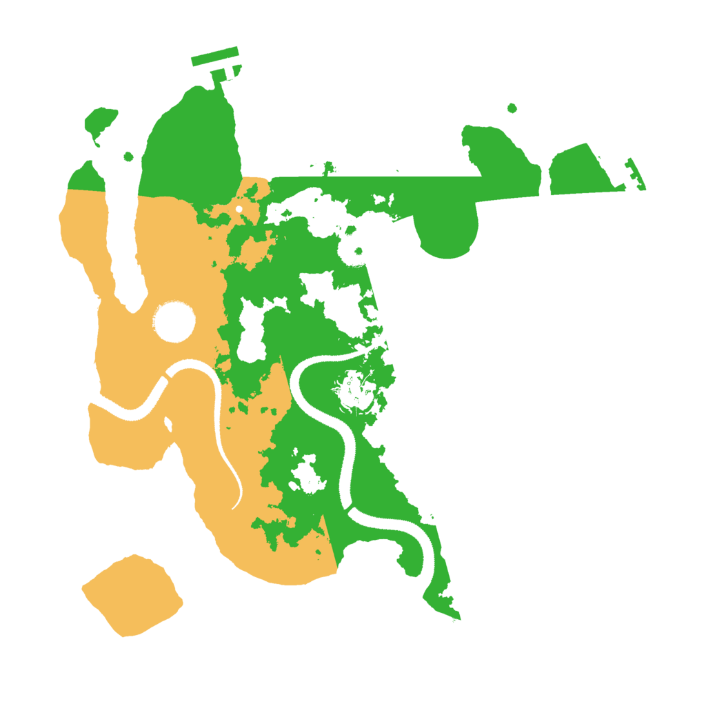 Biome Rust Map: Procedural Map, Size: 3000, Seed: 300257429