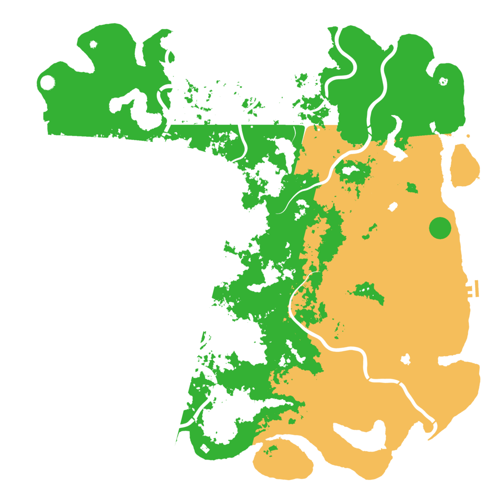 Biome Rust Map: Procedural Map, Size: 6000, Seed: 23790622