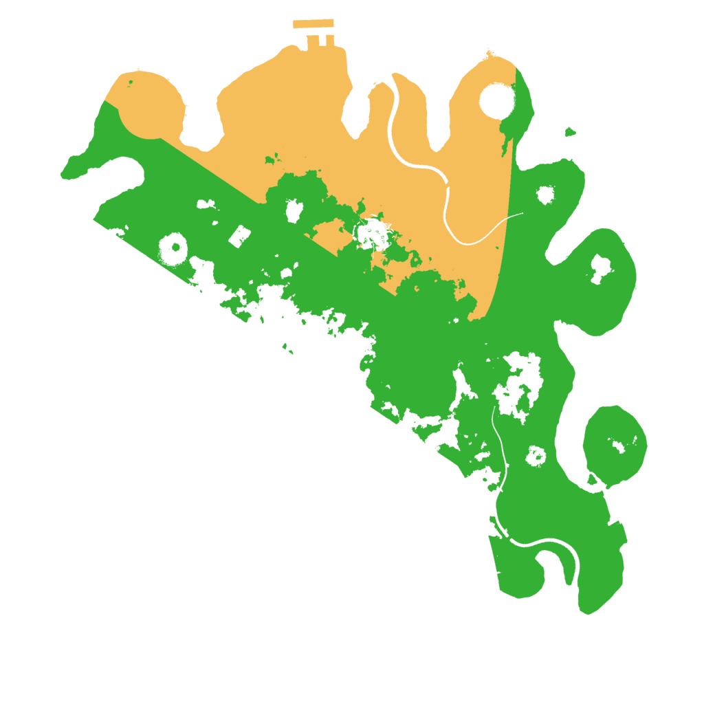 Biome Rust Map: Procedural Map, Size: 3500, Seed: 24887165