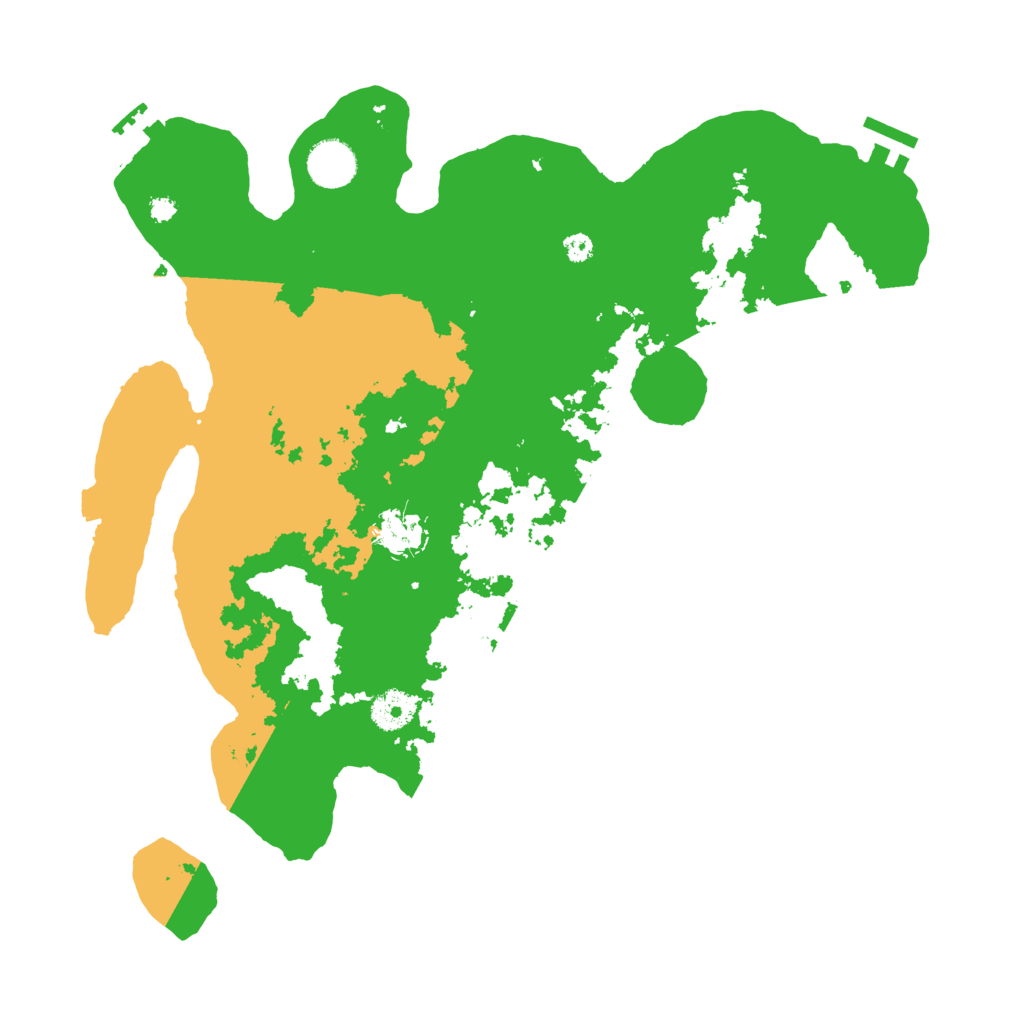 Biome Rust Map: Procedural Map, Size: 3700, Seed: 625715215