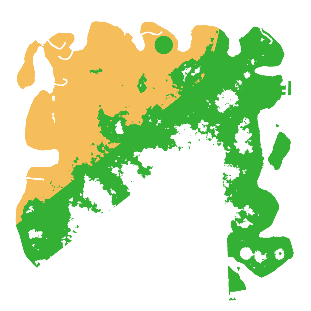 Biome Rust Map: Procedural Map, Size: 4500, Seed: 11559977