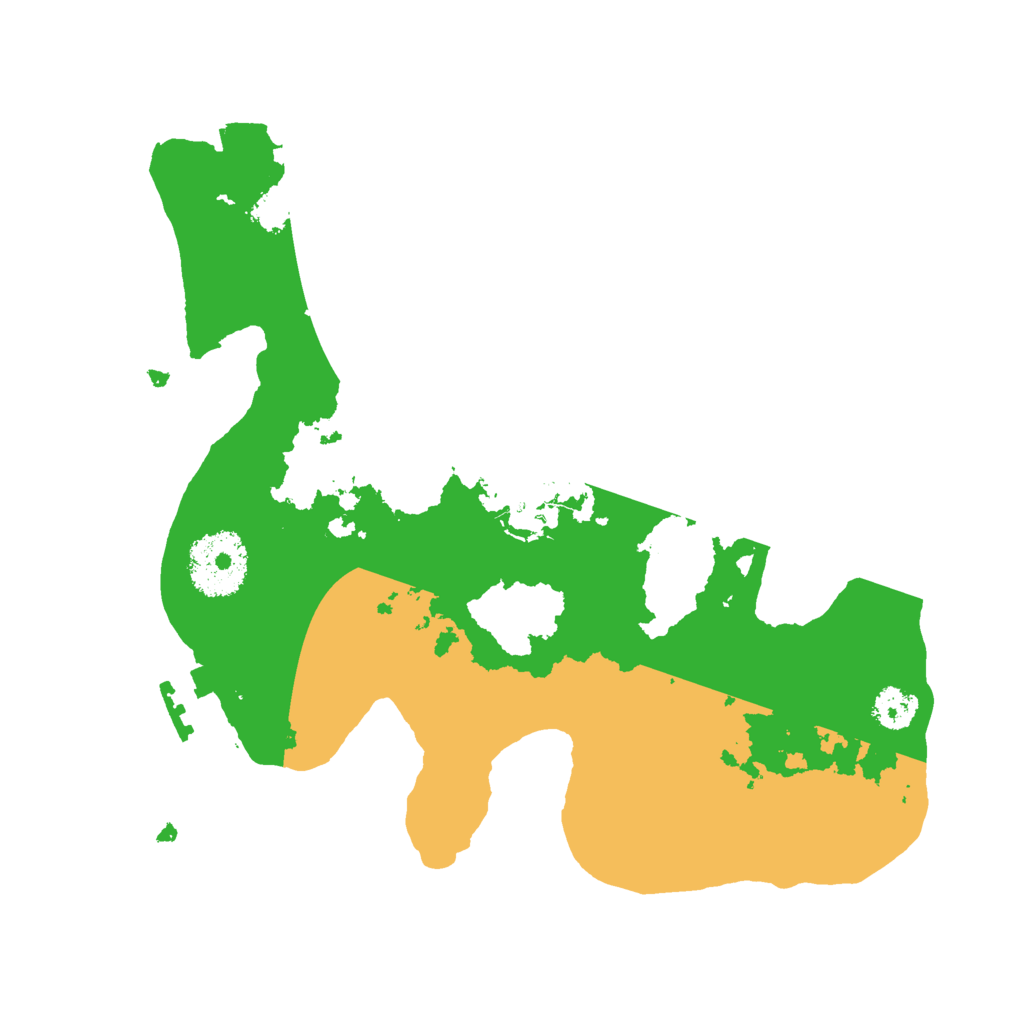 Biome Rust Map: Procedural Map, Size: 2500, Seed: 51111