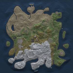 Thumbnail Rust Map: Procedural Map, Size: 3500, Seed: 1589211587, 13 Monuments