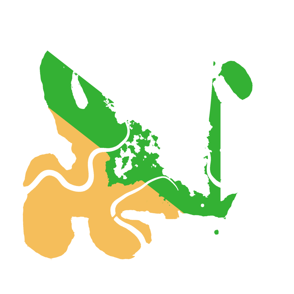 Biome Rust Map: Procedural Map, Size: 2500, Seed: 1970644880