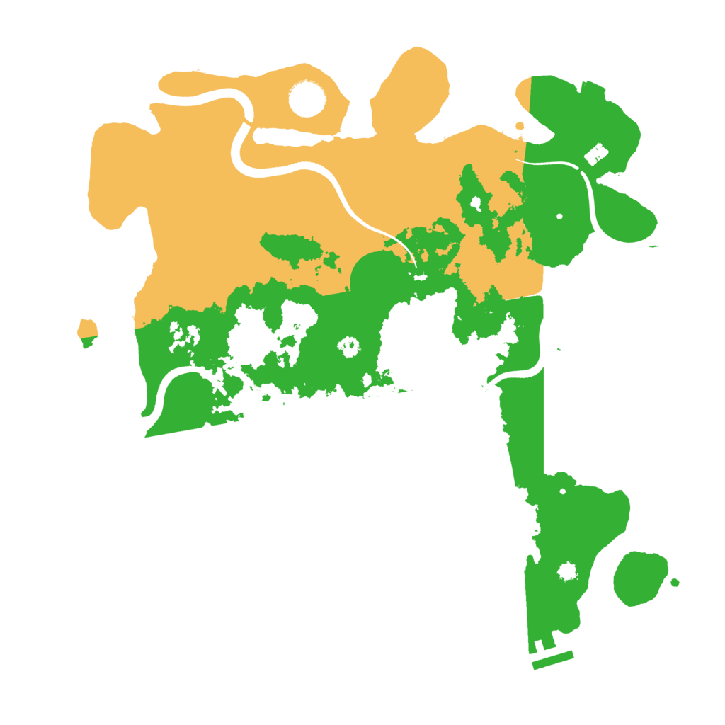 Biome Rust Map: Procedural Map, Size: 3500, Seed: 87158388