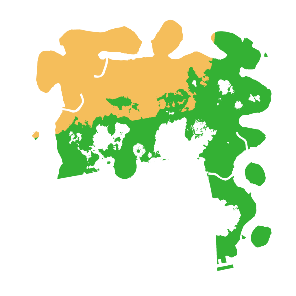 Biome Rust Map: Procedural Map, Size: 3500, Seed: 87158388