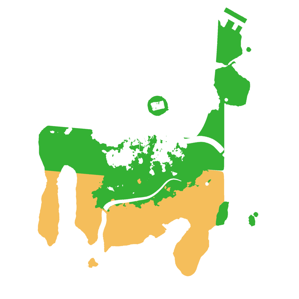 Biome Rust Map: Procedural Map, Size: 2500, Seed: 50029