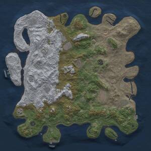 Thumbnail Rust Map: Procedural Map, Size: 4500, Seed: 756124, 17 Monuments