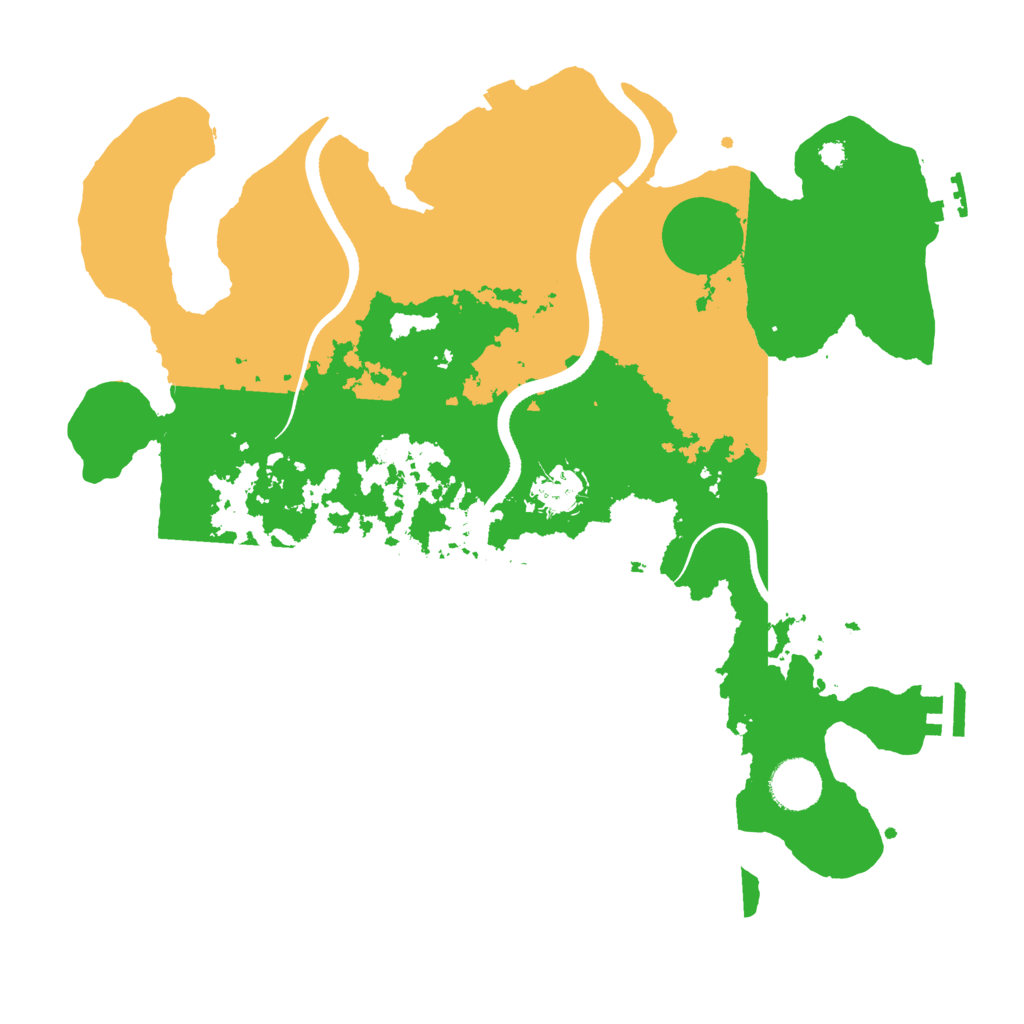 Biome Rust Map: Procedural Map, Size: 3500, Seed: 9990159