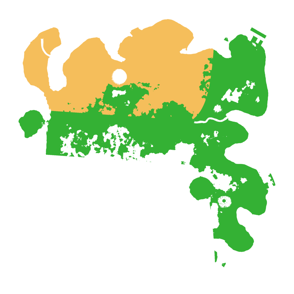 Biome Rust Map: Procedural Map, Size: 3500, Seed: 9990159